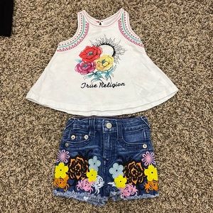 True Religion 2 piece set size 2T